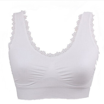 电视购物同款蕾丝边运动背心文胸