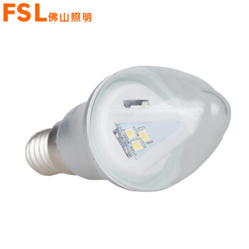 
                                        佛山照明(FSL)led灯泡节能蜡烛泡 尖泡拉尾泡 e14小螺口 造型10支装 3瓦 5瓦 超炫E14小螺口尖泡 3W(银色) 日光色(白光)                
