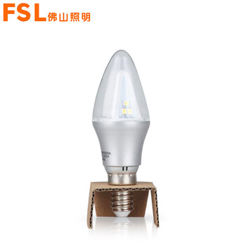 
                                        佛山照明(FSL)led灯泡节能蜡烛泡 尖泡拉尾泡 e14小螺口 造型10支装 3瓦 5瓦 超炫E14小螺口尖泡 3W(银色) 日光色(白光)                
