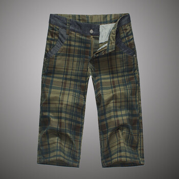 2014夏季男士宽松<em>短裤男格子短裤</em>休闲<em>短裤男</em>