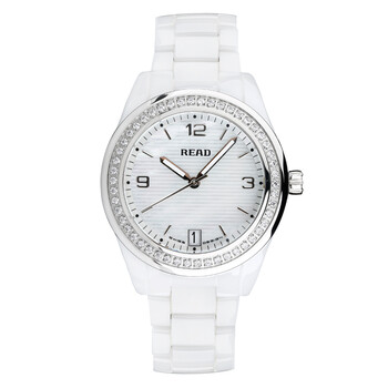 锐力<em>女表</em>进口太空陶瓷奢华水钻表原装进口石英