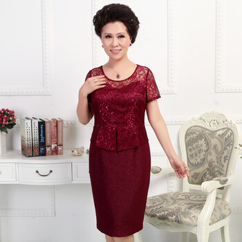 初柔 2014新款<em>中老年女装夏装</em>连衣裙 高档婚礼