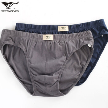<em>七匹狼SEPTWOLVES</em>男士全棉<em>三角内裤</em>/纯棉