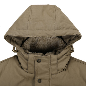 骆驼牌男士棉衣外套毛领连帽保暖夹克 3C380