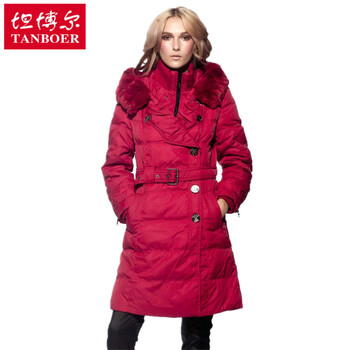 货到付款】货到付款坦博尔羽绒服女款中长款反