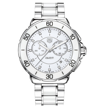 豪雅TAG+HEUER+F1女士系列石英精钢陶瓷女士手表CAH1