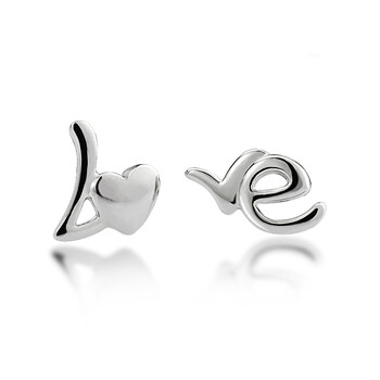 summer韩国LOVE字母 五叶花瓣耳钉小组,sum