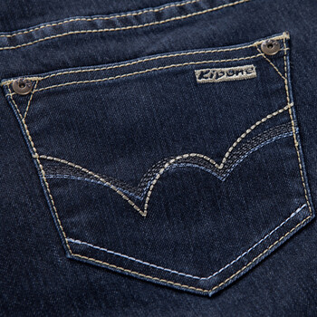 旗牌王女装 秋冬牛仔裤 中腰微喇长裤 气质通勤