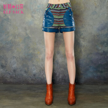 妖精的口袋开车的梦境2014新款春装波普花纹拼接