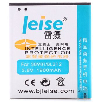 
                                        雷摄 联想BL212 精品商务手机电池 适用于联想S898T                