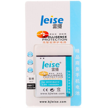 
                                        雷摄 联想BL212 精品商务手机电池 适用于联想S898T                