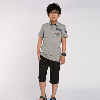 七波辉<em>童装夏季</em>新款<em>短袖短裤</em>短T套装B32163