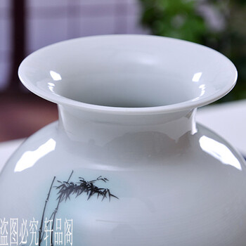 【轩品阁】景德镇陶瓷器花瓶 现代时尚 家居摆设件 装饰品 工艺品 宜家