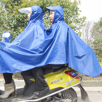 
                                        雨佑贵人 雨披双人雨衣电动车 双人雨衣加厚加大 电动车双人 玫红+2个口罩 XXXL                