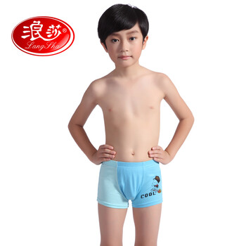 莎儿童内裤 学生平角裤 舒适印花竹纤维<em>男孩</em>平