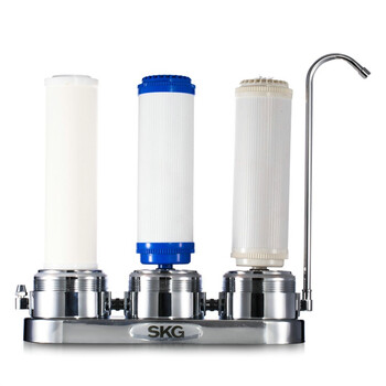 热销 SKG 4255 厨房小型净水器 不锈钢单级台