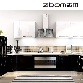 钢琴烤漆+复合亚克力台面 (斯诺威橱柜)小组,钢