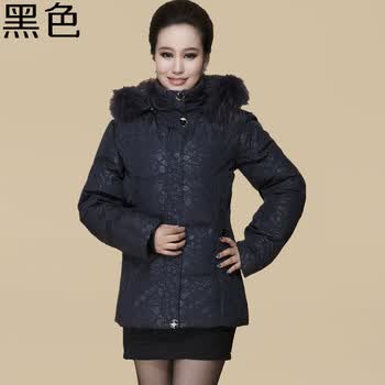 京品年货中老年羽绒服女装中年妇女羽绒服中长