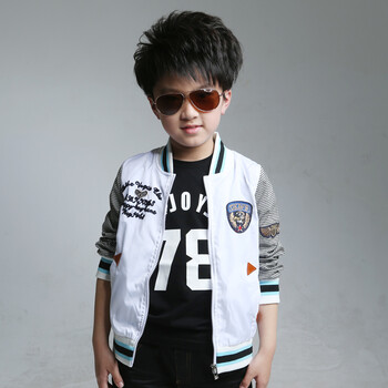 014男童春秋装新款 中大儿童夹克大男孩外套潮