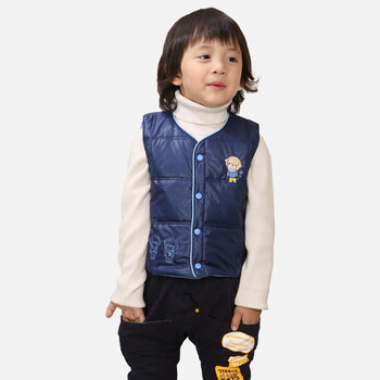 北极绒 儿童内穿<em>马甲</em>秋冬<em>女童马甲</em>背心<em>冬款</em>纯