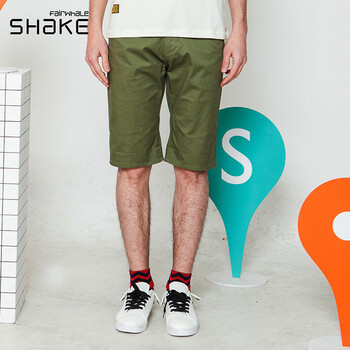 马克华菲SHAKE2014夏装新品男士<em>休闲</em>军绿刺