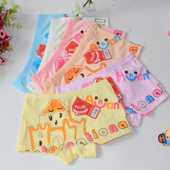 新款儿童内裤 <em>女童</em>纯棉卡通印花柔软女孩<em>短裤</em>