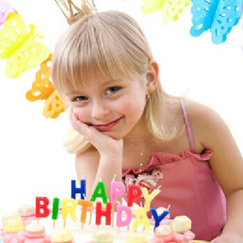 孩派 儿童生日蜡烛 生日派对用品 生日快乐蜡烛 Happy Birthday蜡烛