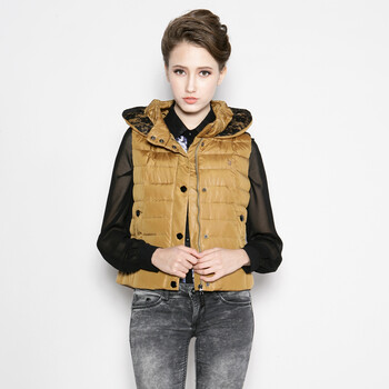 PLAYBOY/花花公子 2014新款<em>女式羽绒马夹</em> 连