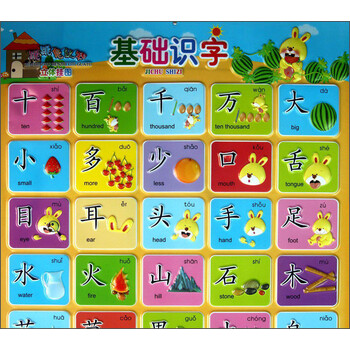 跳跳兔认知立体挂图:基础识字