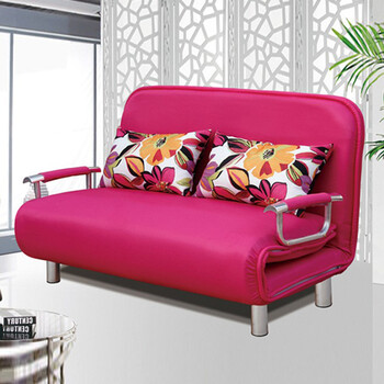 御唐轩新款多功能布艺沙发床 折叠两用沙发 小