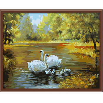 【京品一夏】DIY手工画自助手绘数字油画装饰