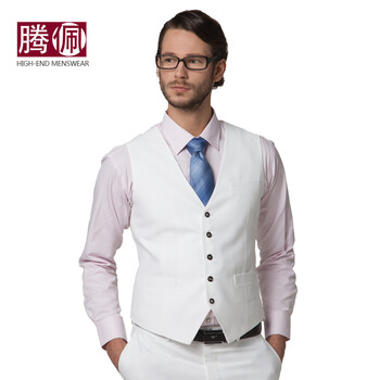 腾佩 男士免烫西装<em>马甲</em> 秋潮男背心无袖西服马
