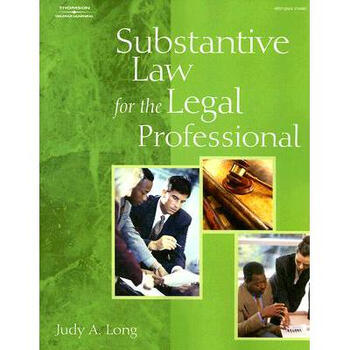 Substantive Law for the Legal Professional