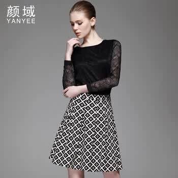 颜域2014<em>春季女装</em>新款 <em>高端</em>OL优雅气质 修身