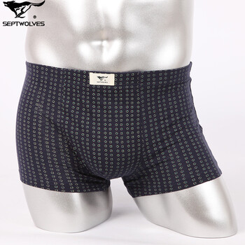 <em>七匹狼SEPTWOLVES</em>男士全棉平纹印花平脚裤