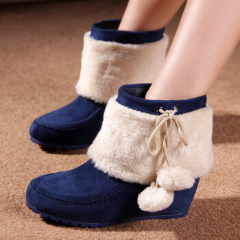 大东2013冬季新款女鞋 甜美内增高流苏靴 女 靴