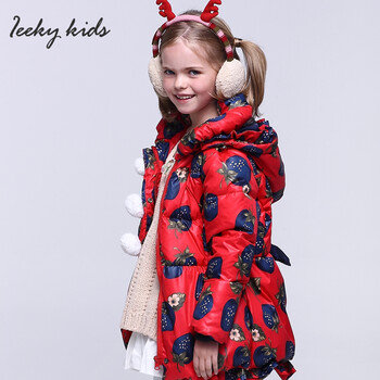 爱一起(IEEKY)2013秋冬新款女童羽绒服中小童韩版