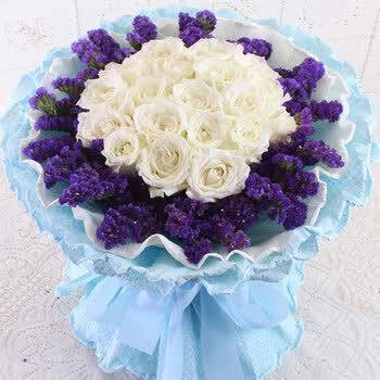 生日礼物<em>送女朋友</em>老婆女生鲜花快递速递 <em>白玫</em>