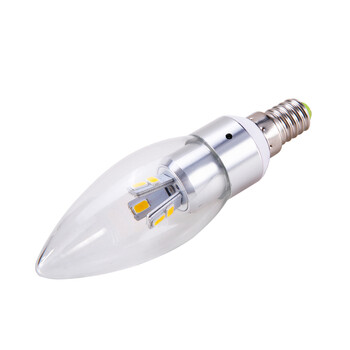 VNC 新一代360度发光灯泡 蜡烛灯LED E14水晶灯吊灯光源5W 360L02 暖白光5W