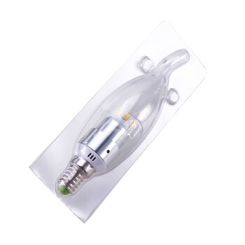 VNC 新一代360度发光灯泡 蜡烛灯LED E14水晶灯吊灯光源5W 360L02 暖白光5W