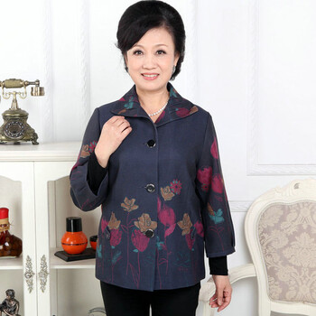依美中老年<em>女装</em>春装<em>外套</em>中长袖<em>单衣</em>春装<em>外套</em>妈