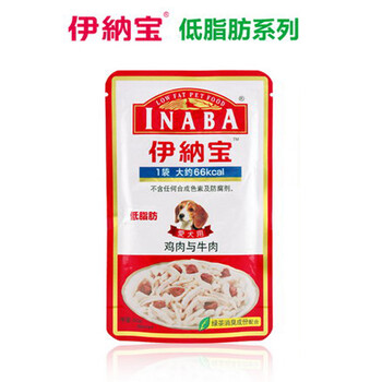 狗粮妙鲜包伊纳宝低脂肪系列鸡肉与牛肉口味8