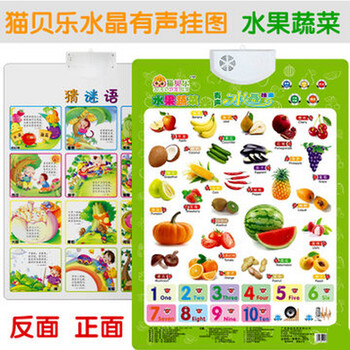 YTED 猫贝乐凹凸有声挂图儿童早教电子挂图宝