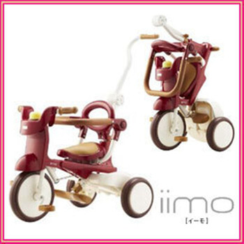 京东唯一授权店 日本iimo折叠2代儿童三轮车脚