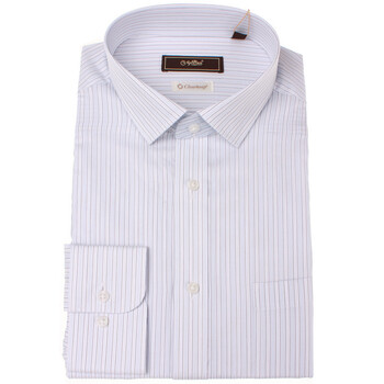 金利来 男士长袖衬衫 精品礼盒 JLL-003 浅兰竖