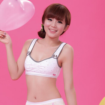 <em>芭比</em>纯棉少女<em>内衣</em> 学生<em>背心</em>式<em>文胸</em> 发育期<em>内衣</em>