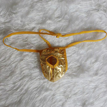 蝶然 dieran 性感男士情趣内衣 背带连体裤丁裤 黑色透明网纱情趣内裤丁字裤诱惑开裆 金色 均码【图片 价格 品牌 报价】-京东商城