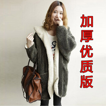 VANSICO秋冬新款女棉衣韩版宽松棉服加厚羊羔毛棉