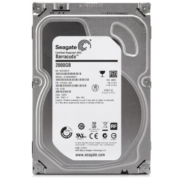 希捷（Seagate）2TB ST2000DM001 7200转64M SATA 6Gb/秒 台式机硬盘