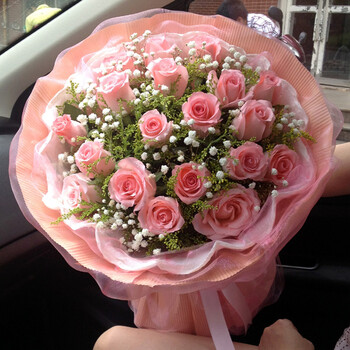 城合肥福州昆明鲜花店无锡送花 19朵戴安娜玫